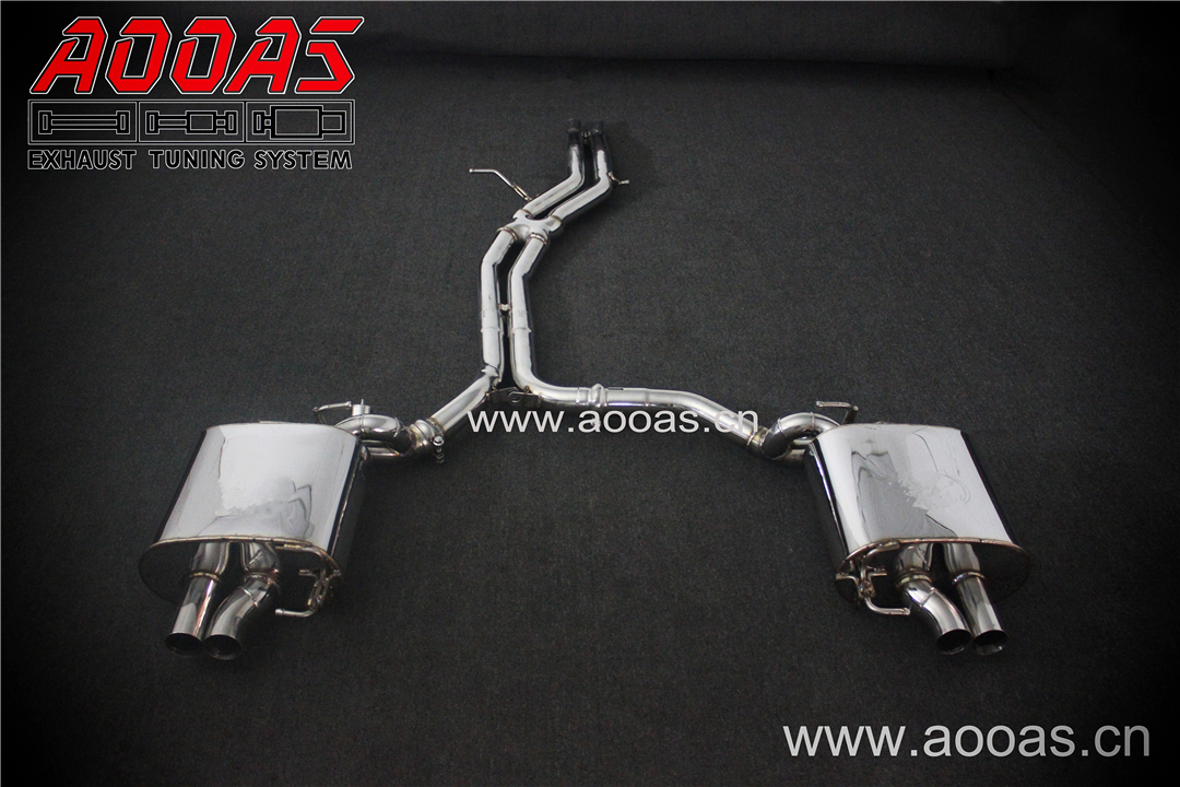 2017 Audi A6 A7 3.0T match factory bumper All SS304 / Valvetronic Catback System